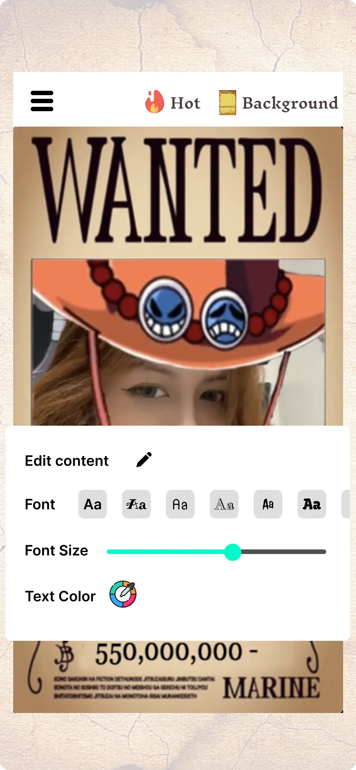 Wanted Poster Maker Anime | Indus Appstore | Screenshot