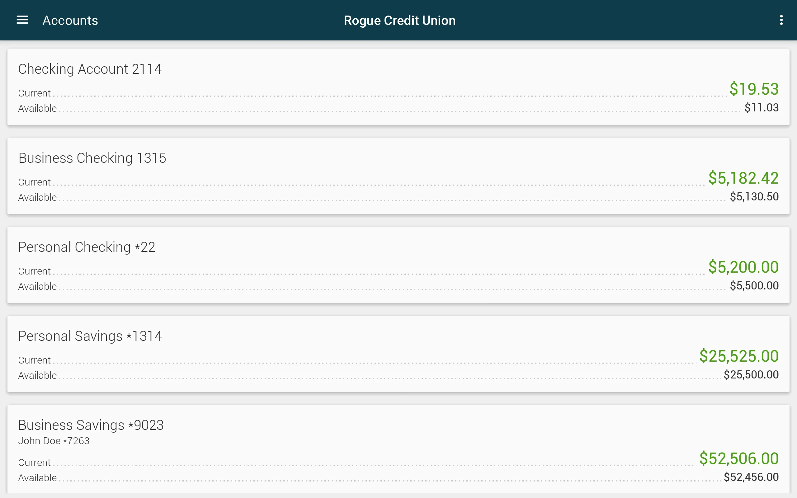 Rogue Credit Union | Indus Appstore | Screenshot