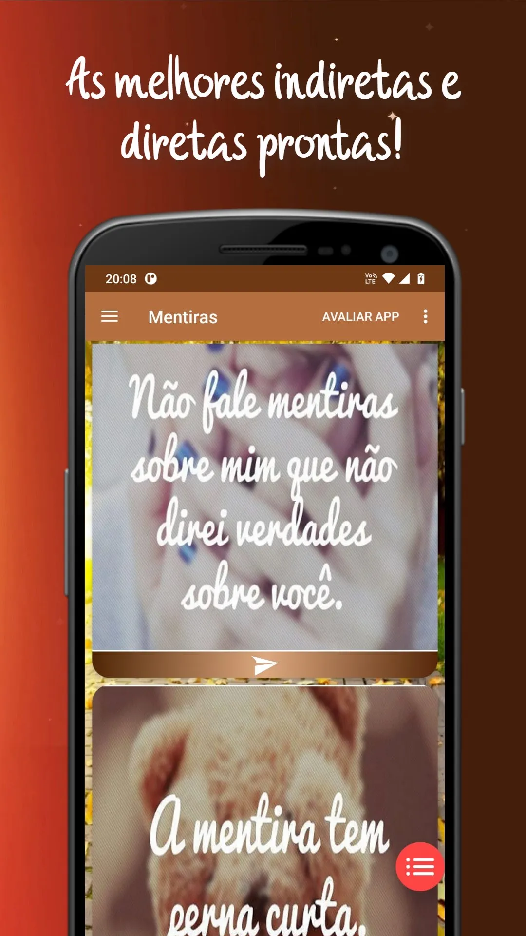 Mensagens de Indiretas prontas | Indus Appstore | Screenshot