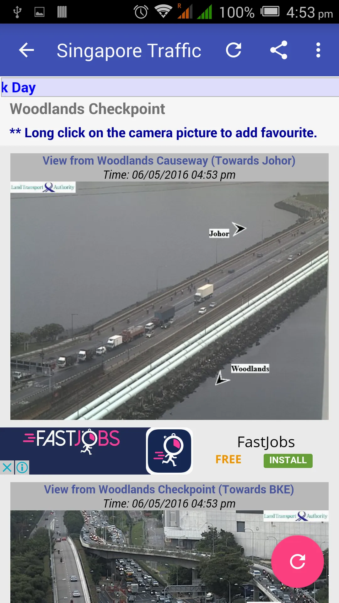 Singapore Traffic Cam | Indus Appstore | Screenshot