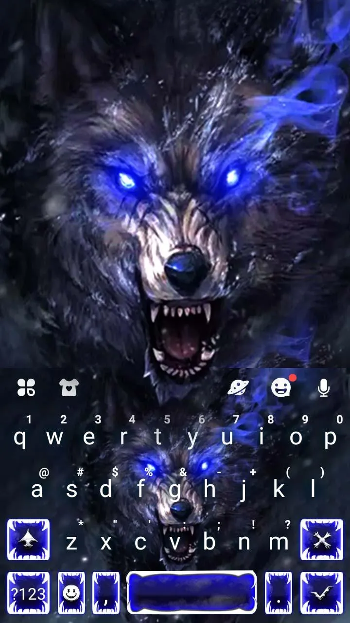 Mean Wild Wolf Keyboard Theme | Indus Appstore | Screenshot