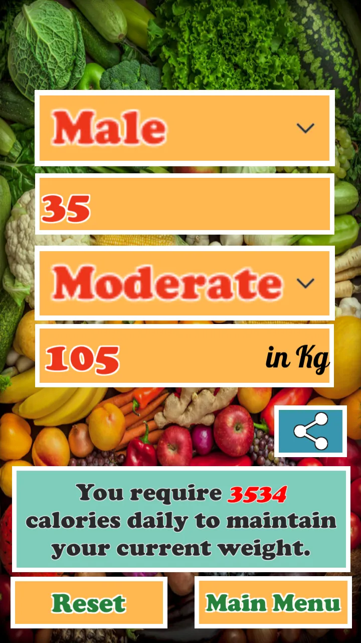 Body & Calories Calculator | Indus Appstore | Screenshot