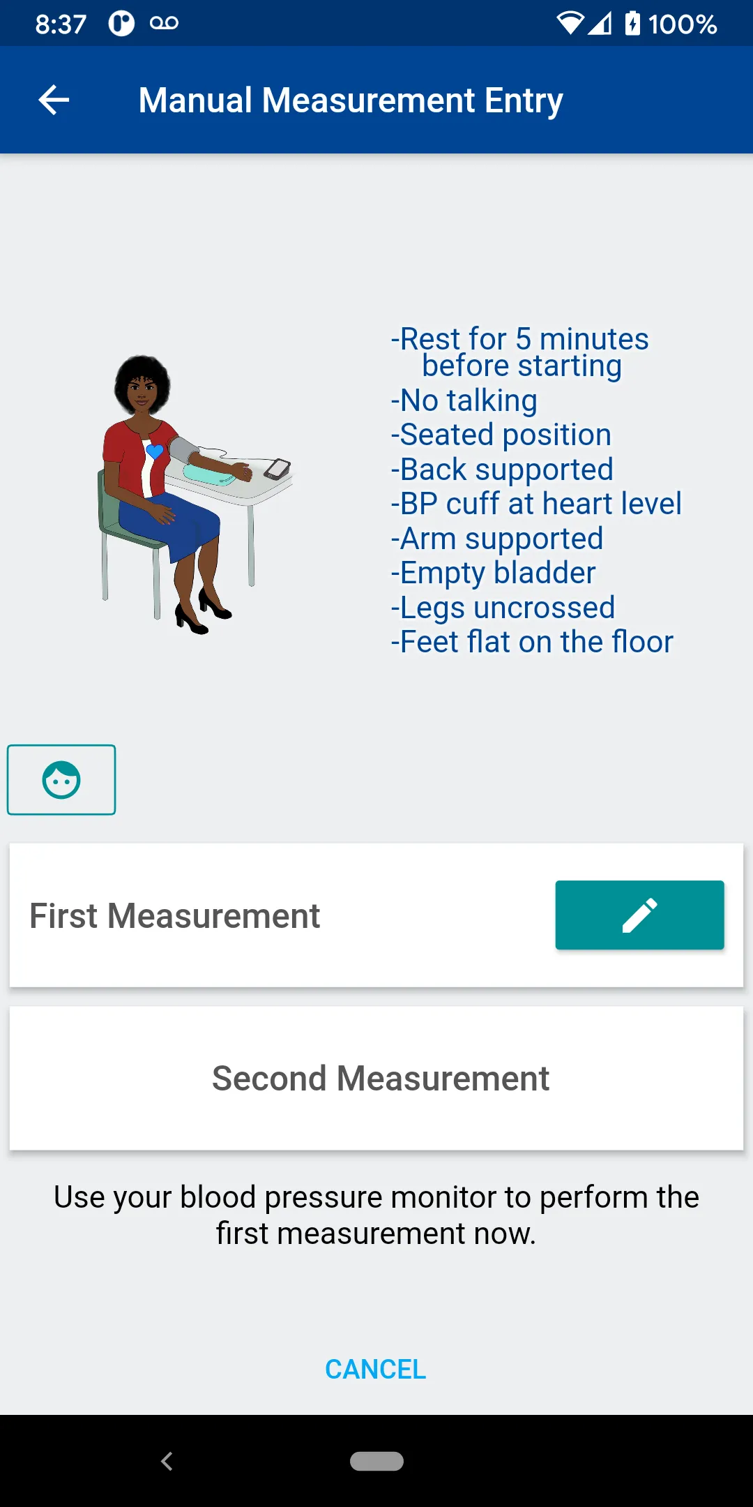 Sphygmo Blood Pressure | Indus Appstore | Screenshot