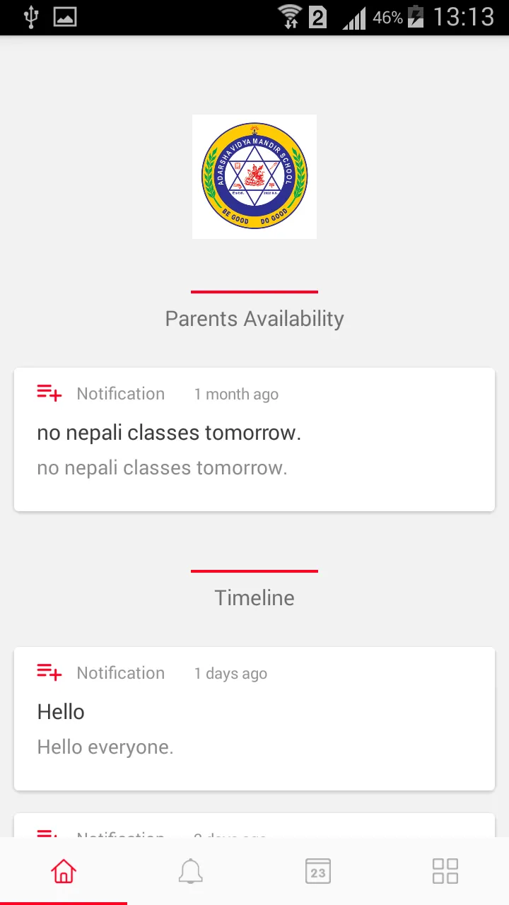 Adarsha Vidya Mandir School | Indus Appstore | Screenshot