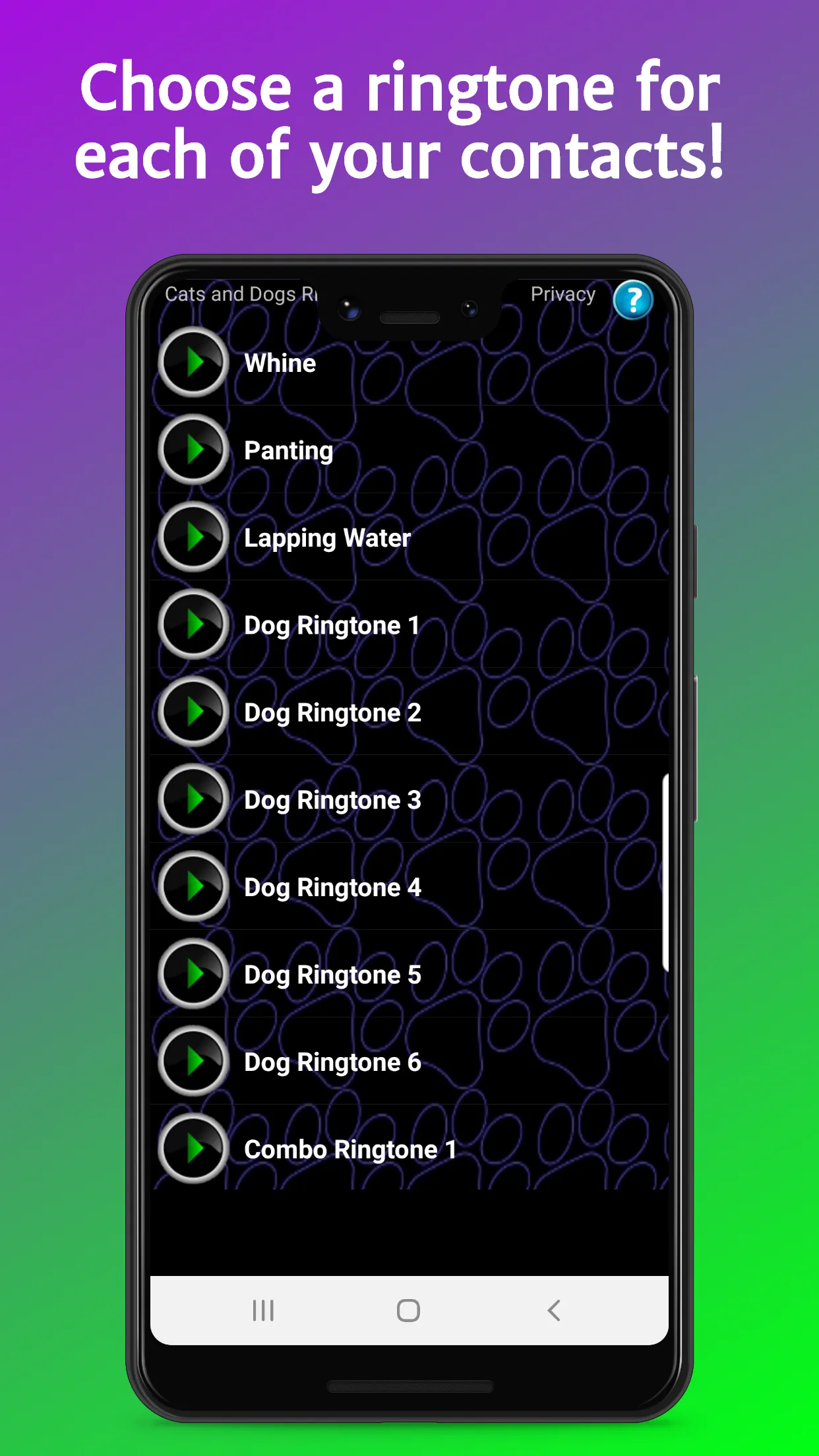 Cats and Dogs Ringtones | Indus Appstore | Screenshot