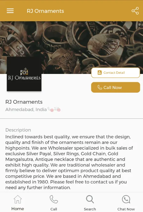 RJ Ornaments - Gold Silver Jew | Indus Appstore | Screenshot