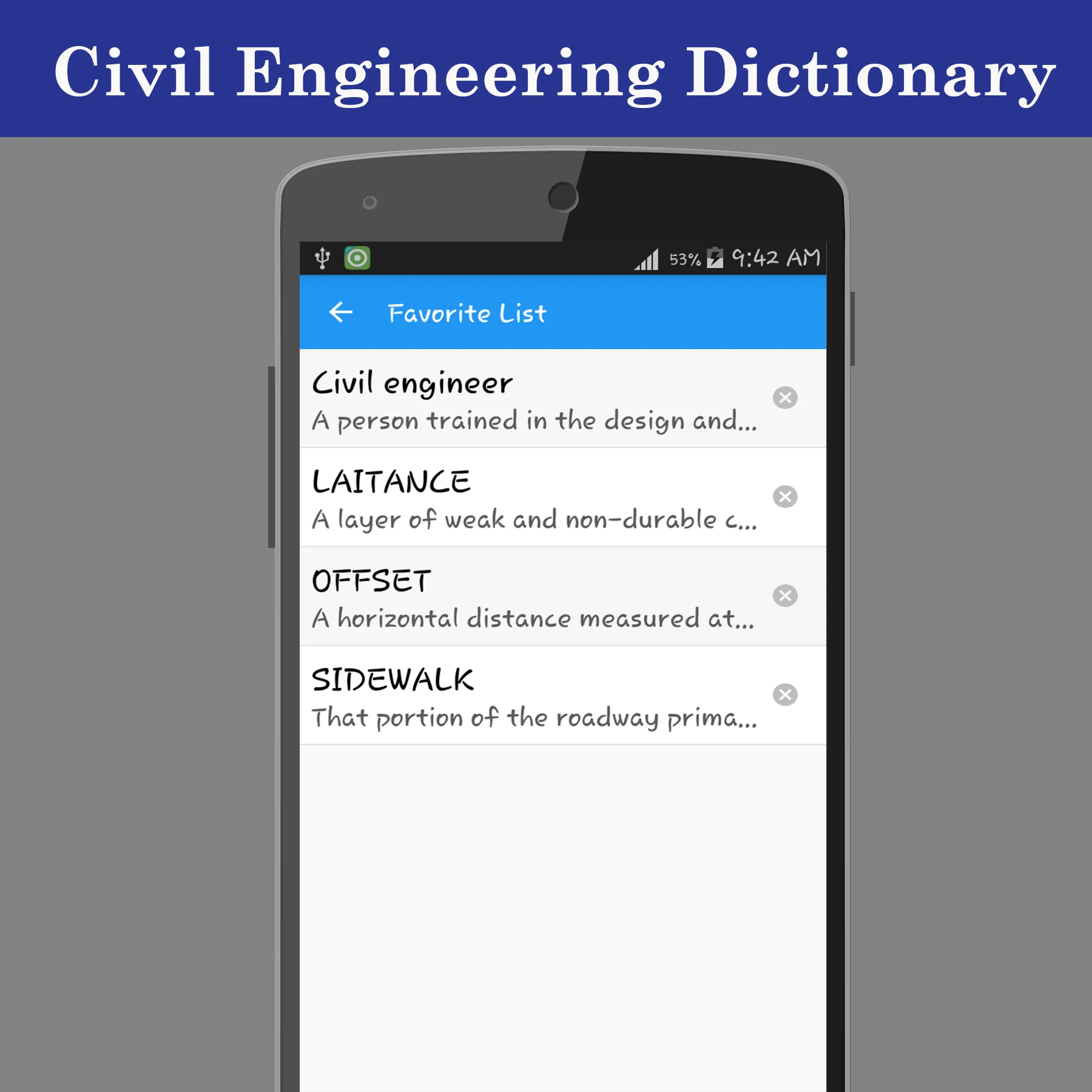 Civil Engineering Dictionary | Indus Appstore | Screenshot