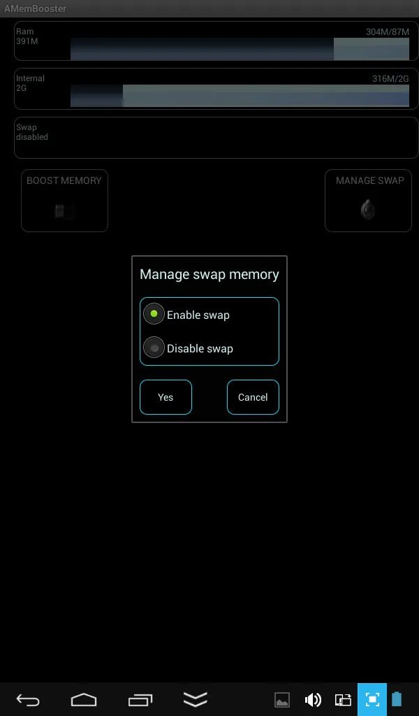 AMemoryTool Swap Enabler Root | Indus Appstore | Screenshot