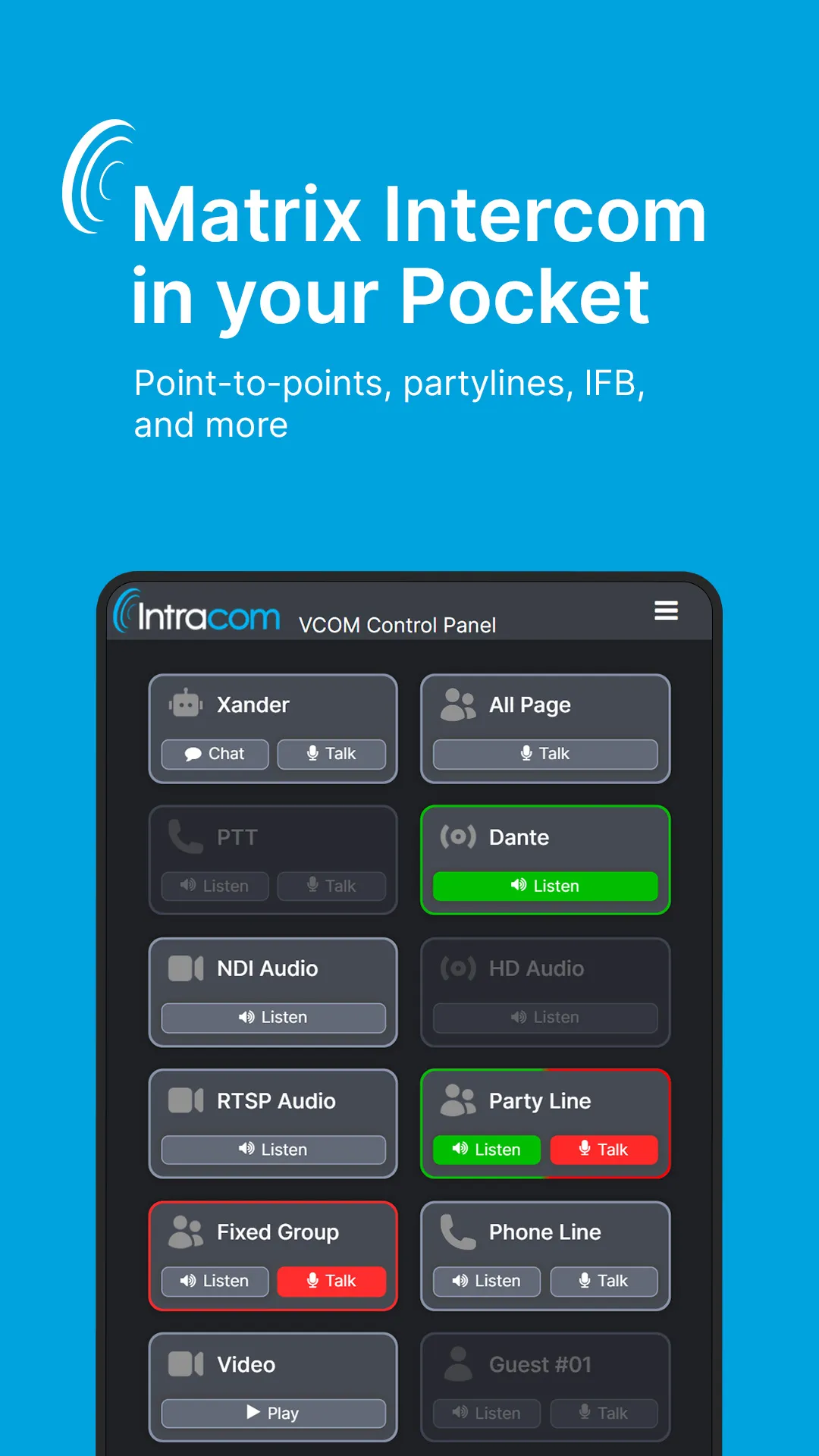 VCOM WebRTC Control Panel | Indus Appstore | Screenshot