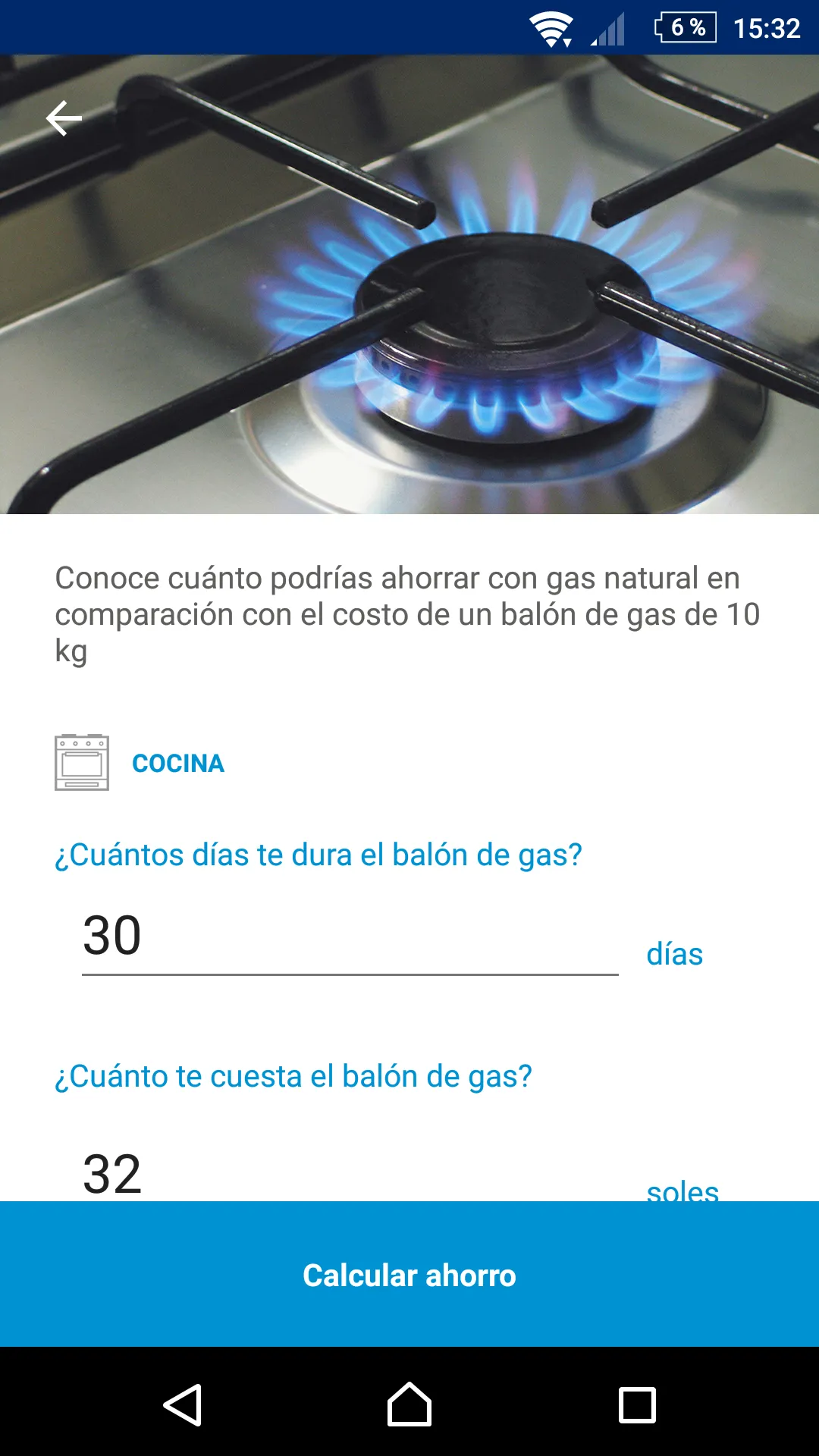 Facilito Gas Natural | Indus Appstore | Screenshot