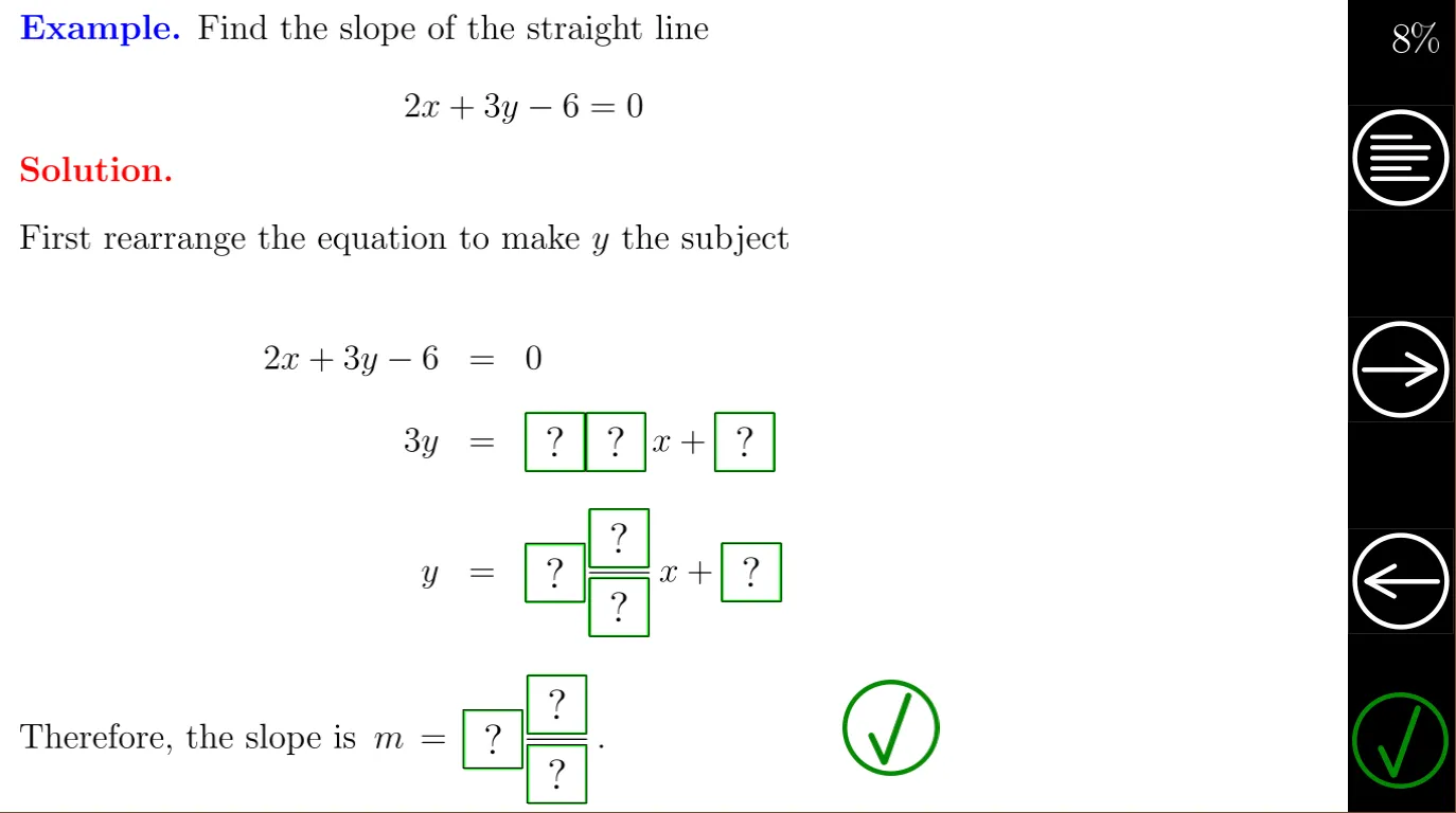 Algebra Tutorial 2: Linear Eqs | Indus Appstore | Screenshot