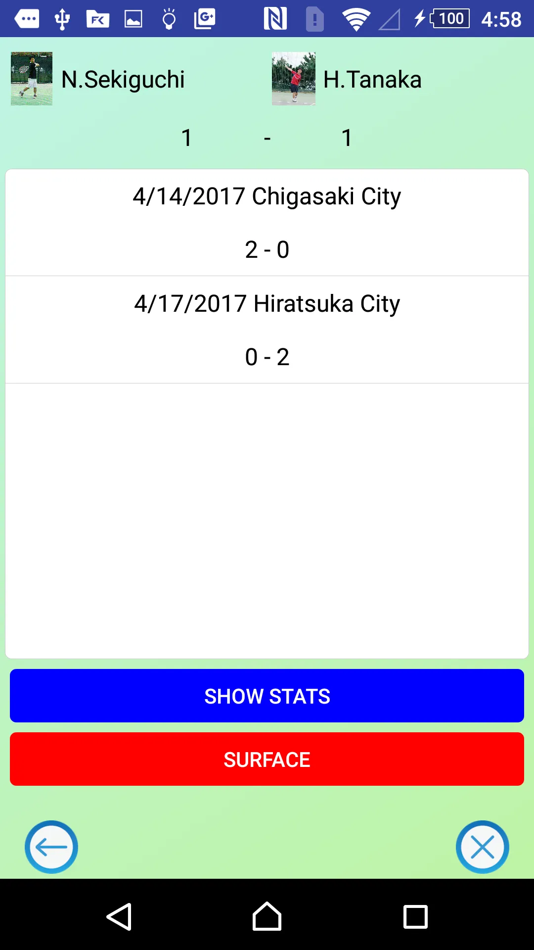 Tennis Score & Card | Indus Appstore | Screenshot