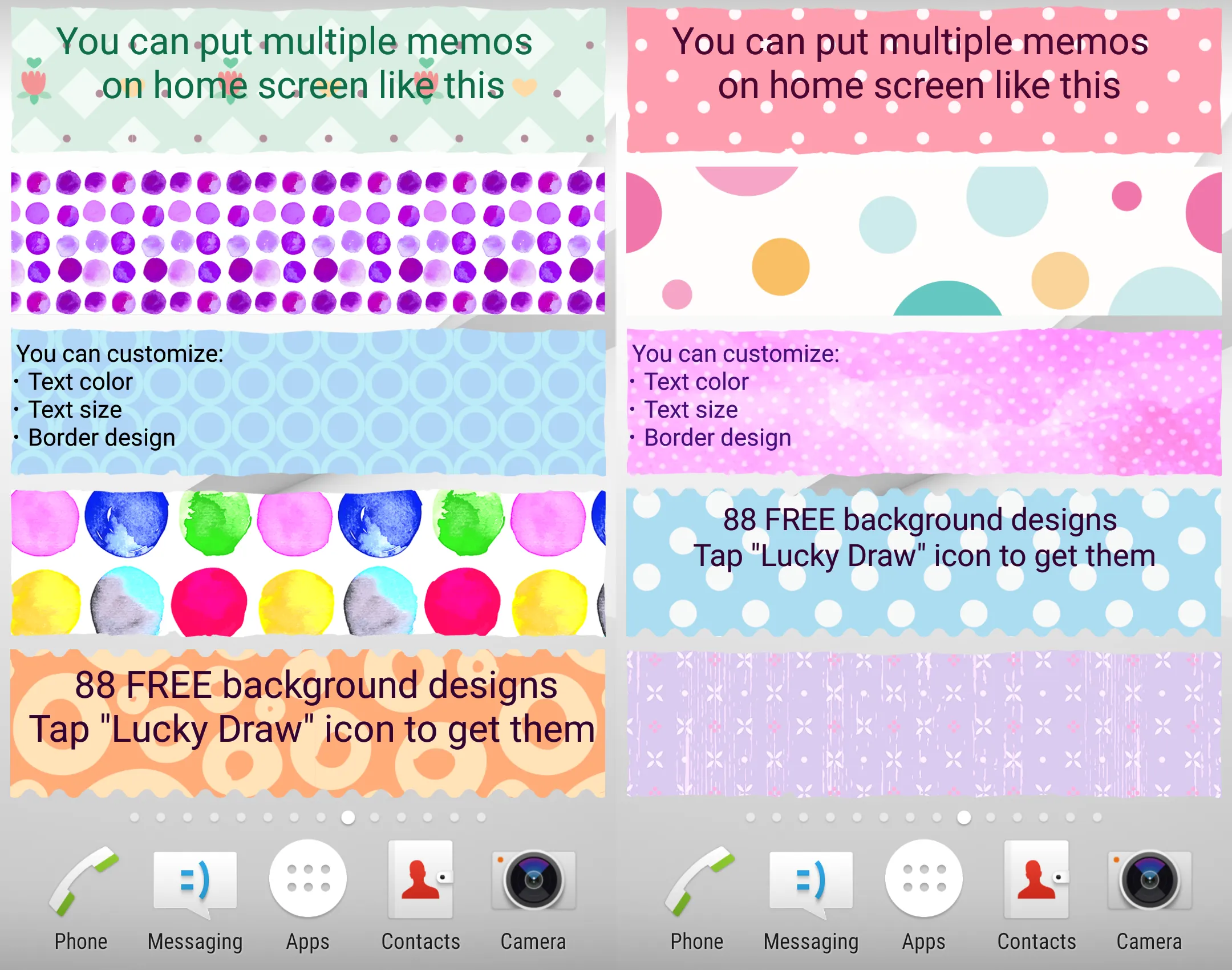 Sticky Memo Notepad *Dots* | Indus Appstore | Screenshot