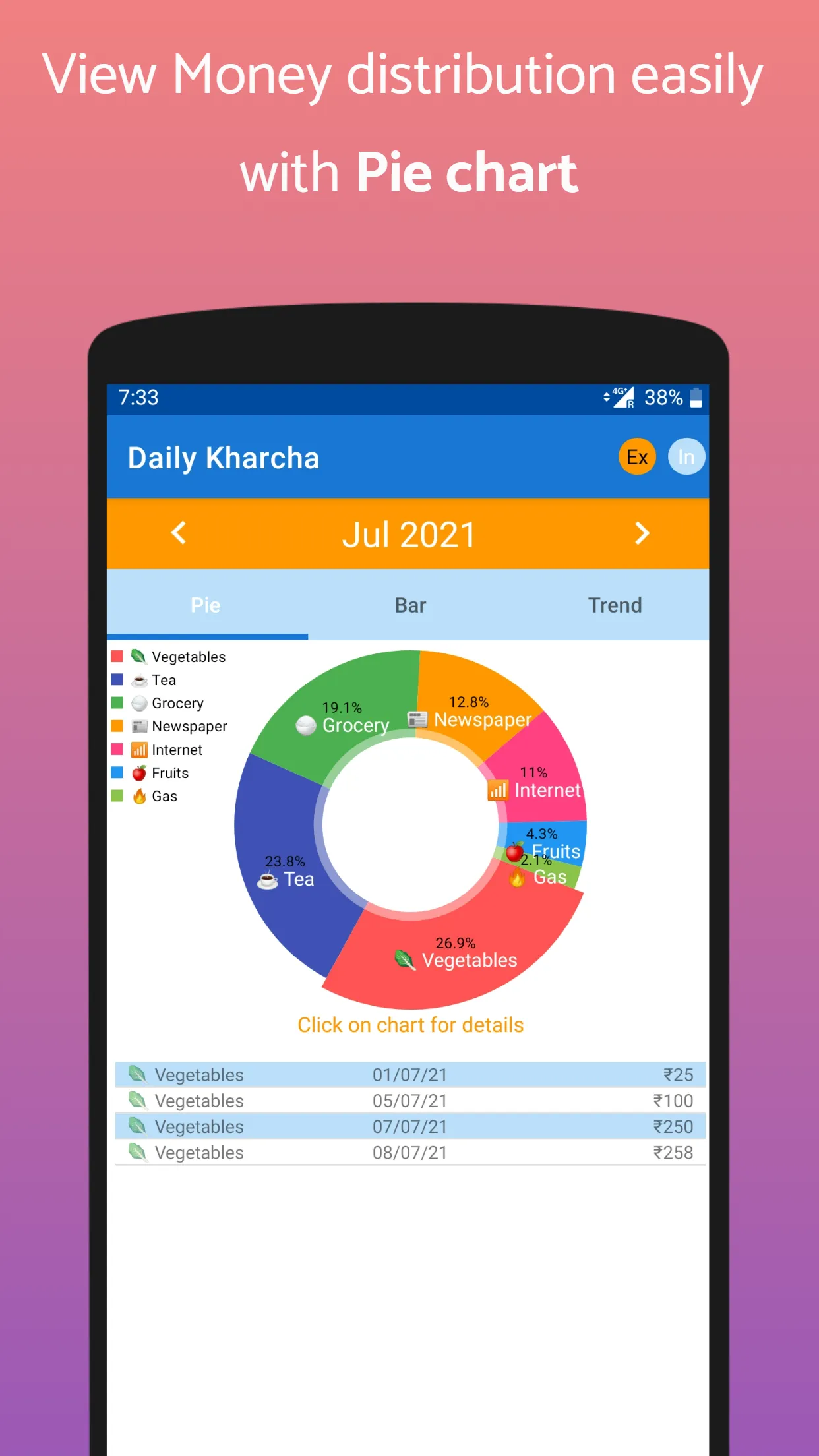 Daily Kharcha: Expense Tracker | Indus Appstore | Screenshot