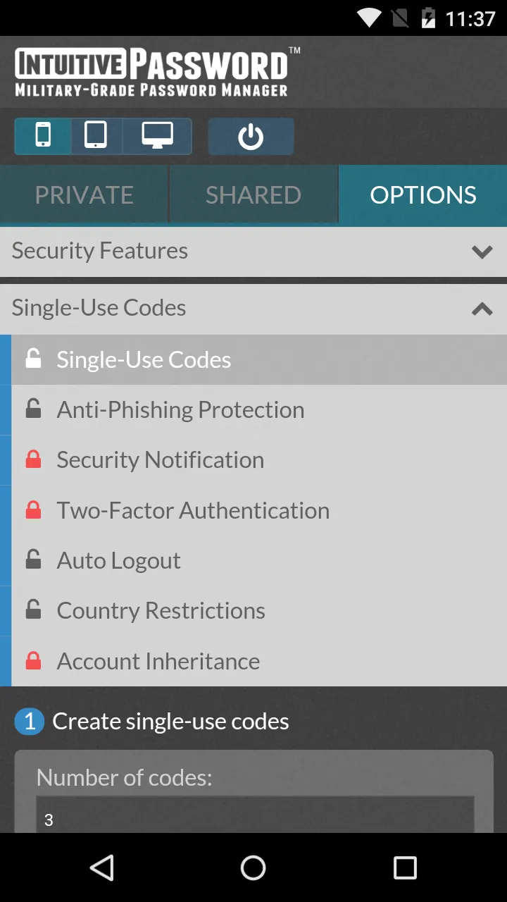 Intuitive Password® | Indus Appstore | Screenshot