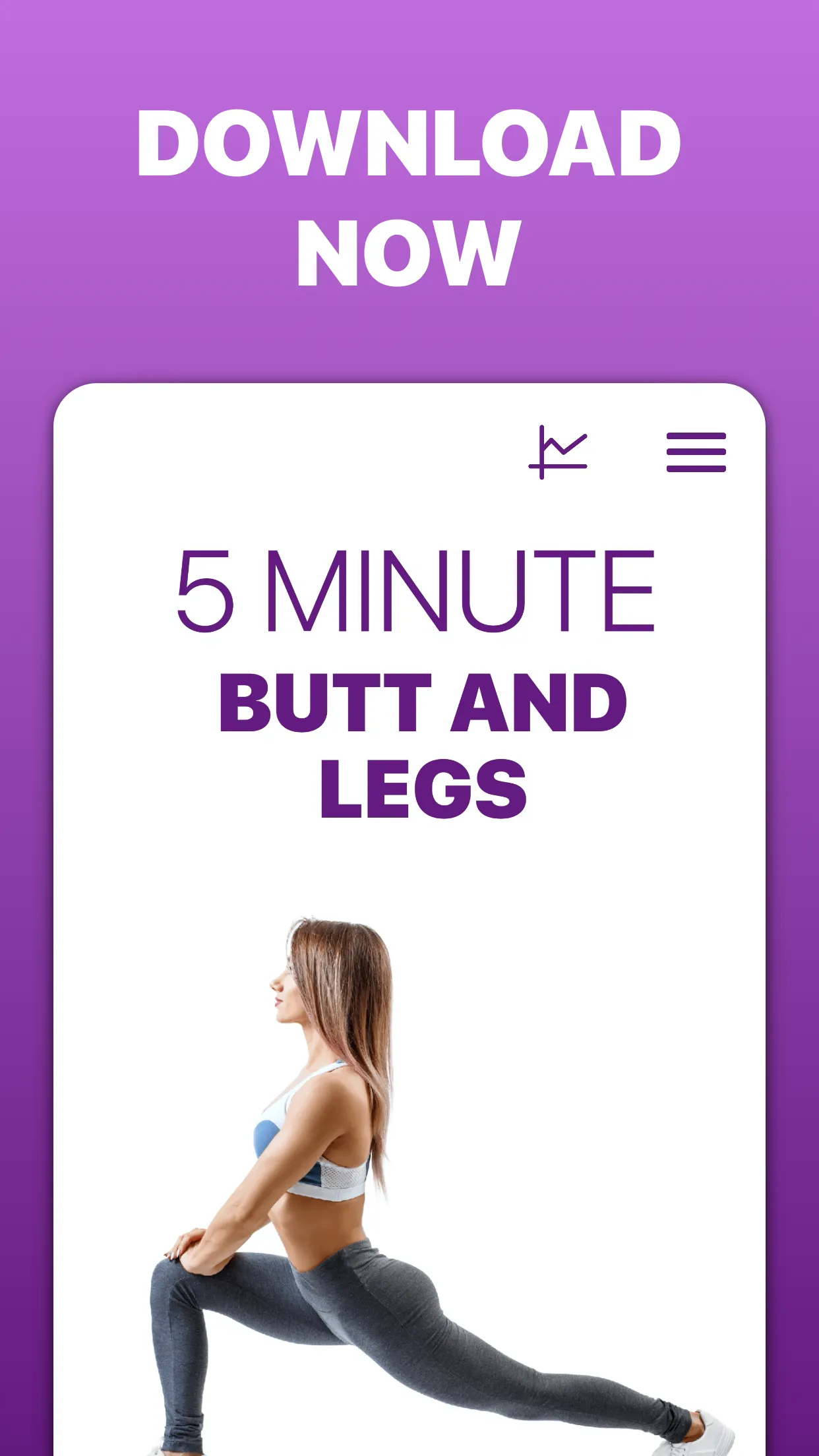 5 Minute Butt and Legs Workout | Indus Appstore | Screenshot