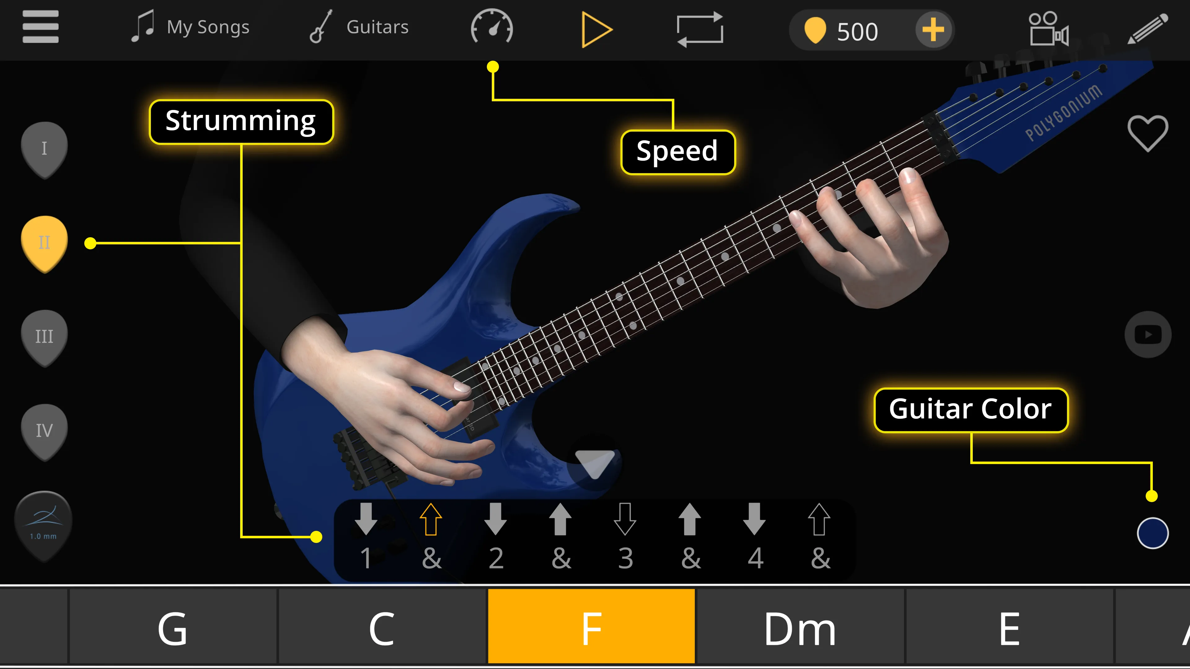 Guitar 3D - Basic Chords | Indus Appstore | Screenshot