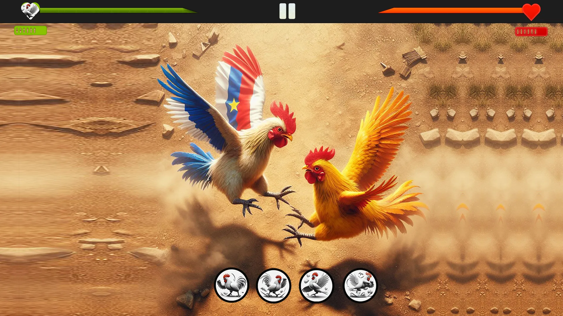 Farm Rooster Fighting Chicks 1 | Indus Appstore | Screenshot