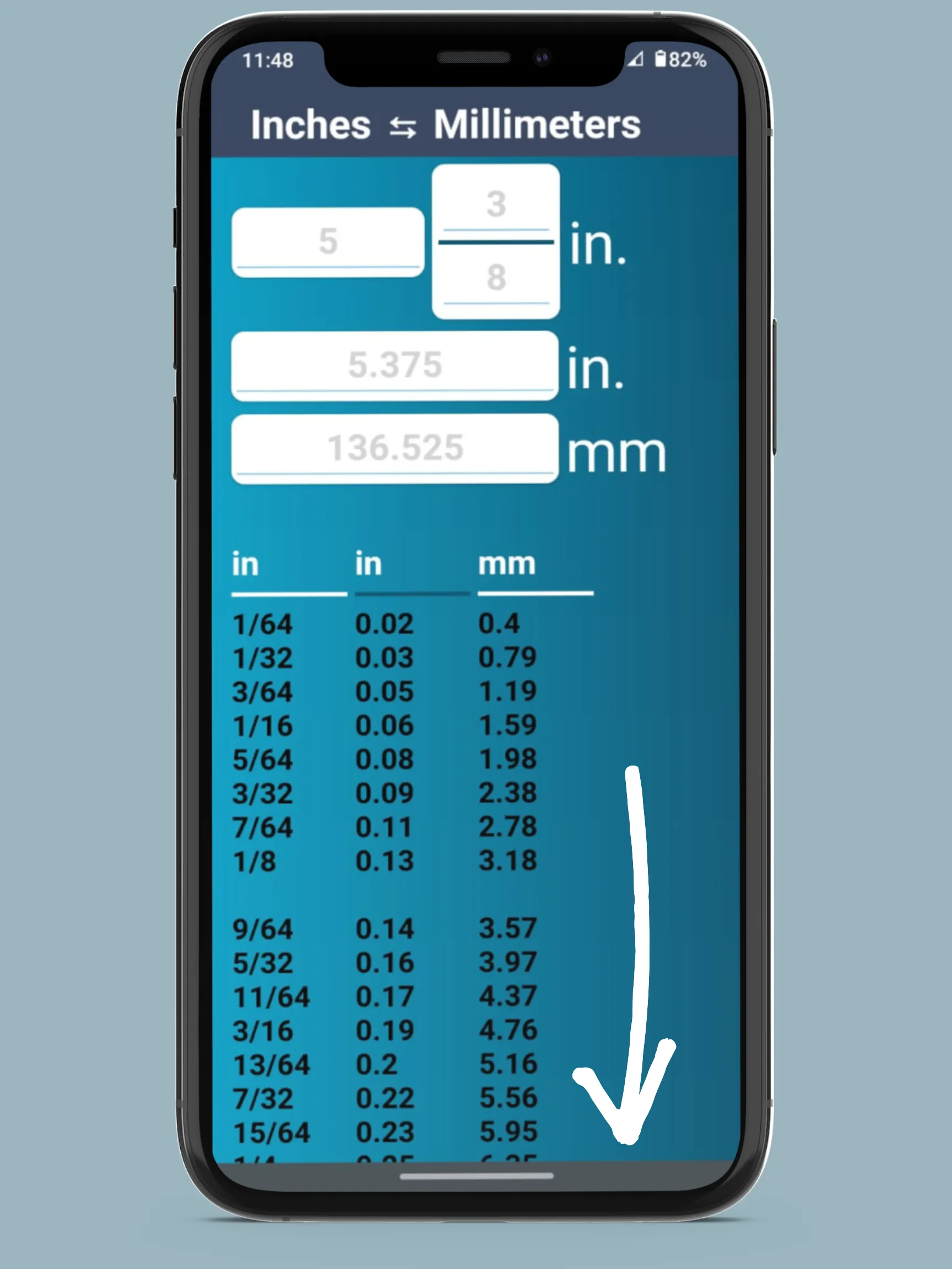 Inches and Millimeters | Indus Appstore | Screenshot