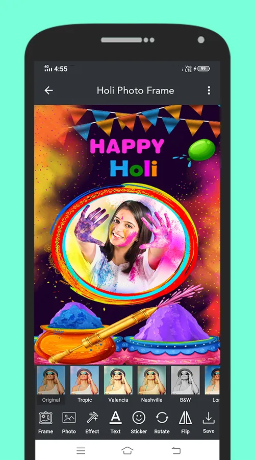 Holi Photo Frame | Indus Appstore | Screenshot