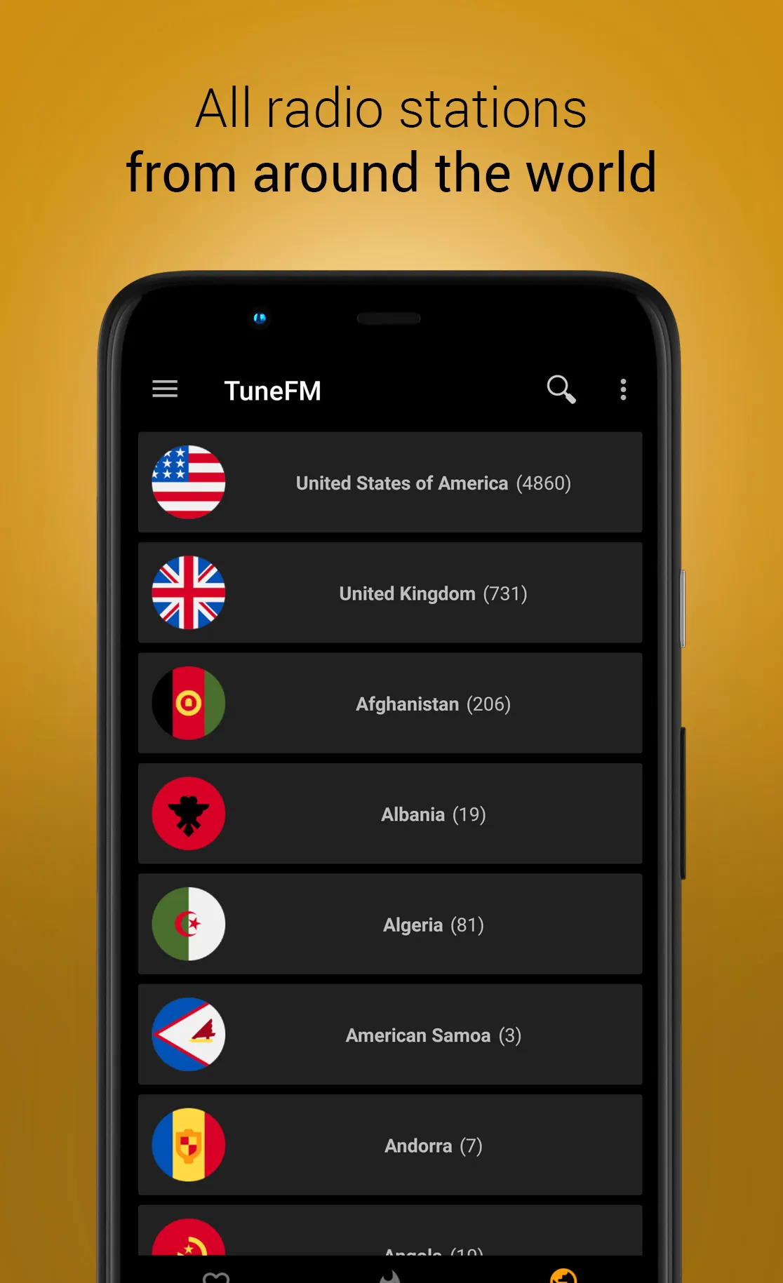 Internet Radio Player - TuneFm | Indus Appstore | Screenshot