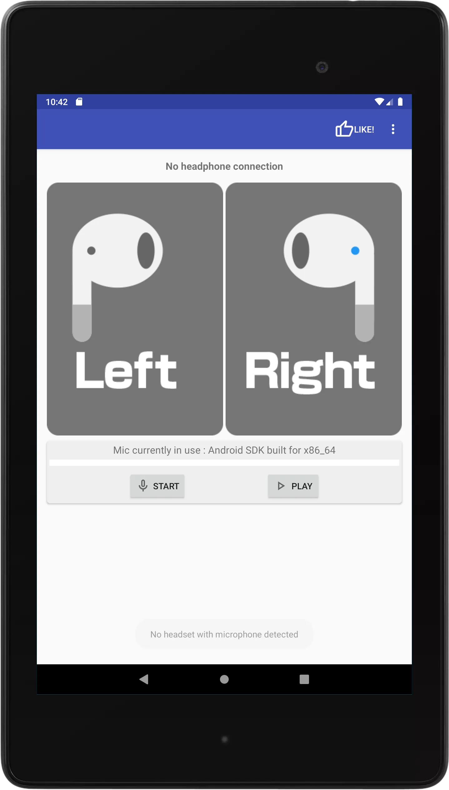 Headphone Left Right Mic Test | Indus Appstore | Screenshot