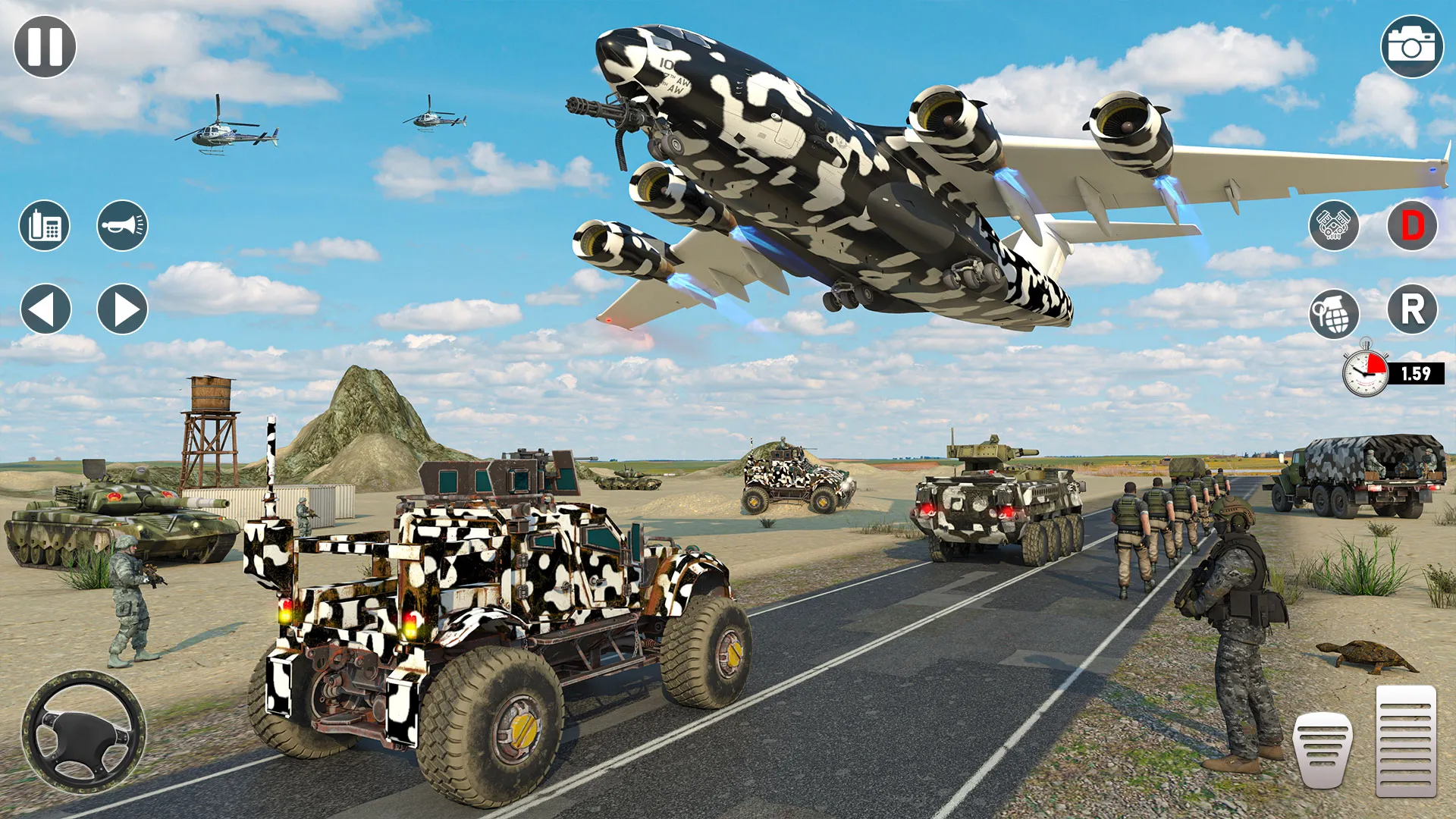 Army Passenger Jeep Driving 3D | Indus Appstore | Screenshot