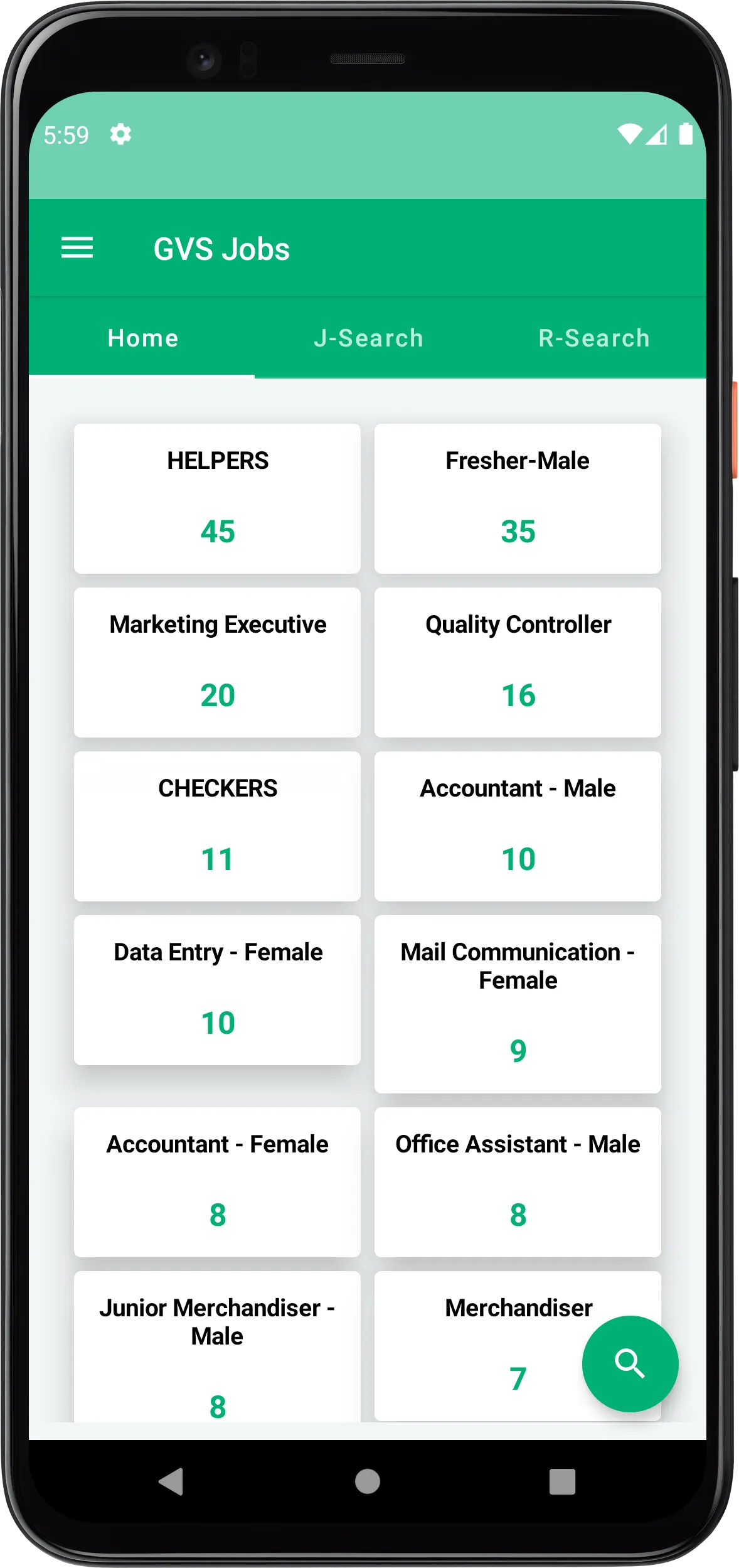 GVS Jobs | Indus Appstore | Screenshot
