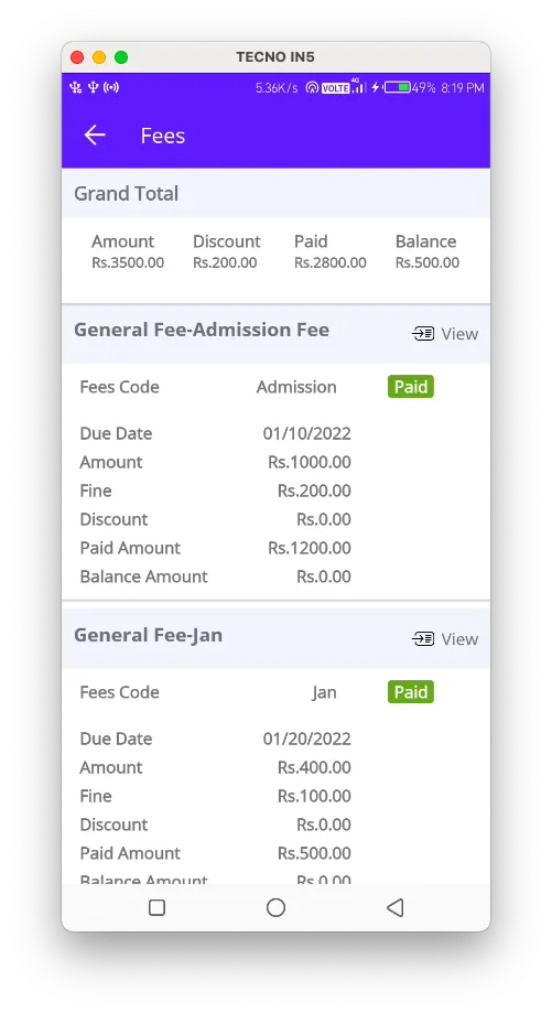 VidyalayaERP | Indus Appstore | Screenshot