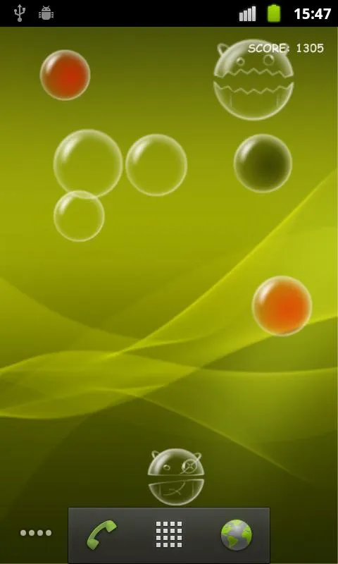 Bubble Droid Live Wallpaper | Indus Appstore | Screenshot