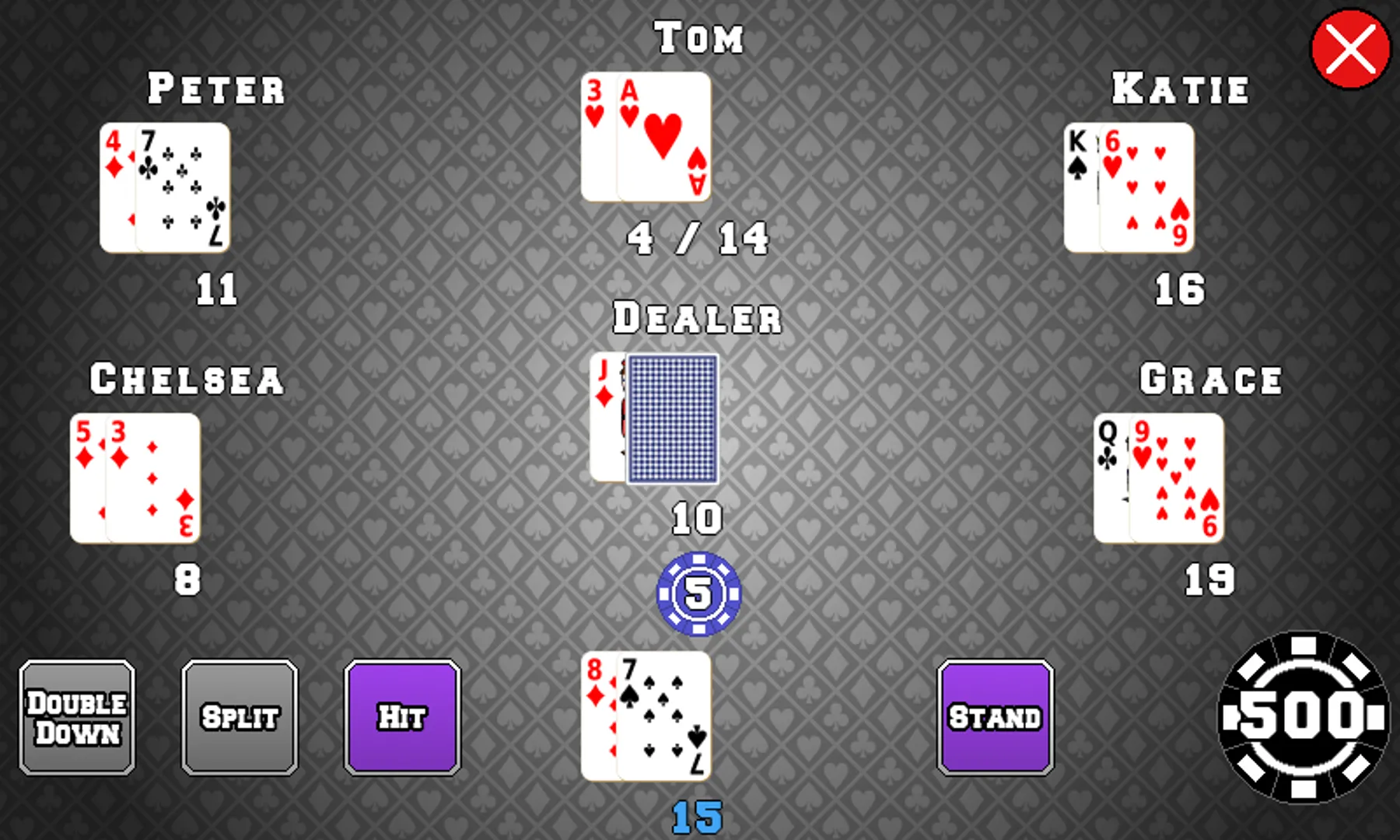 Blackjack Mulitplayer | Indus Appstore | Screenshot