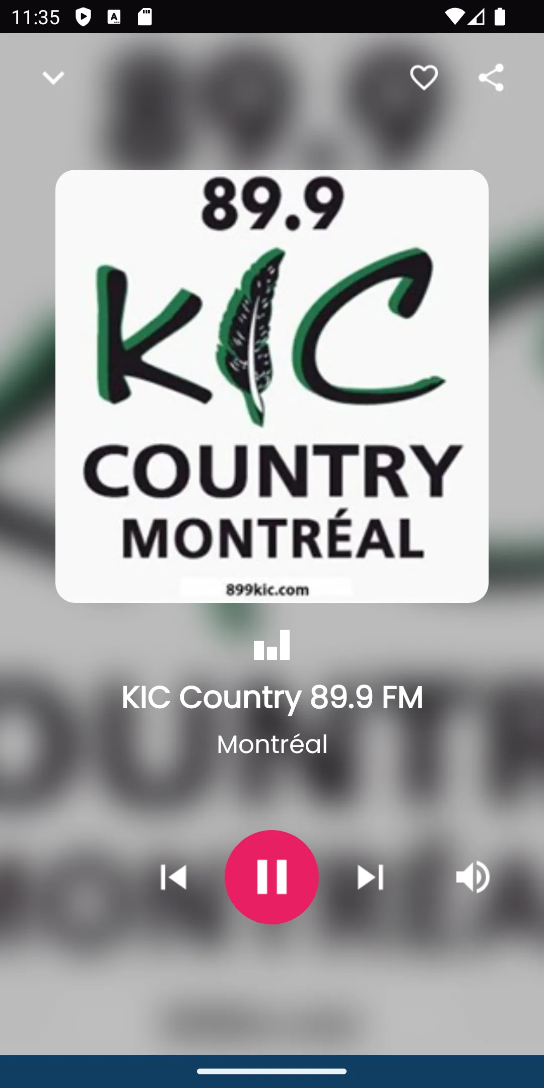 Radios from Montreal | Indus Appstore | Screenshot