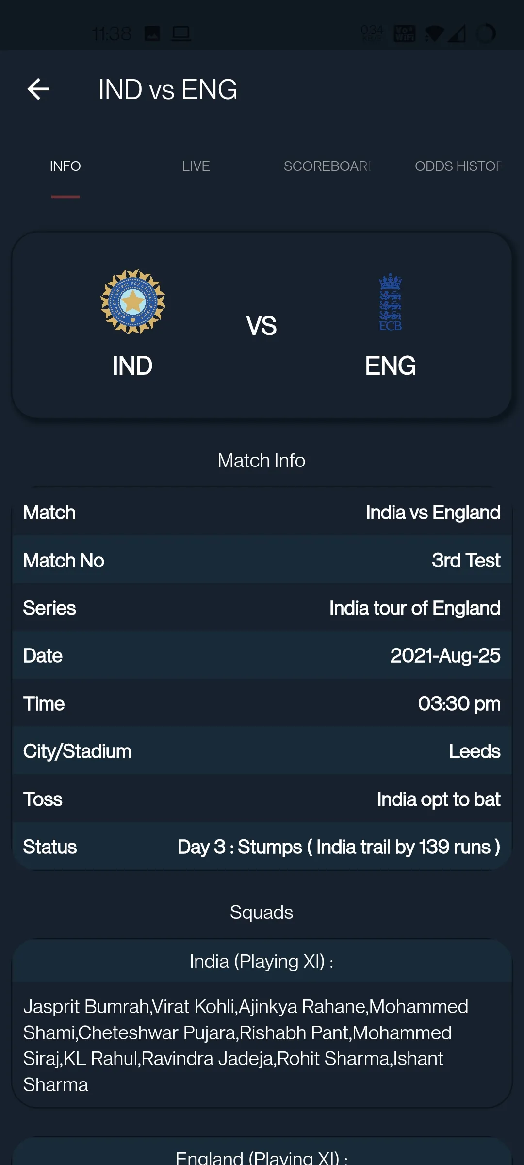 Prime Cricket Live Line | Indus Appstore | Screenshot