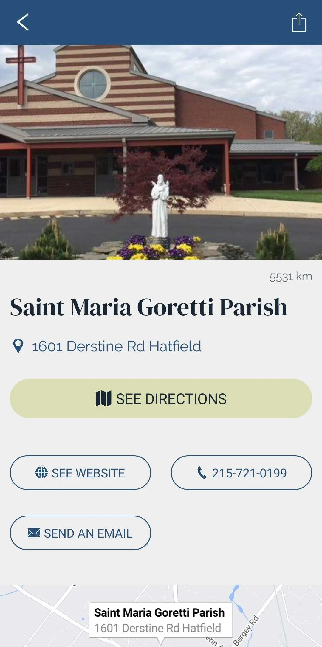 St. Maria Goretti Hatfield, PA | Indus Appstore | Screenshot