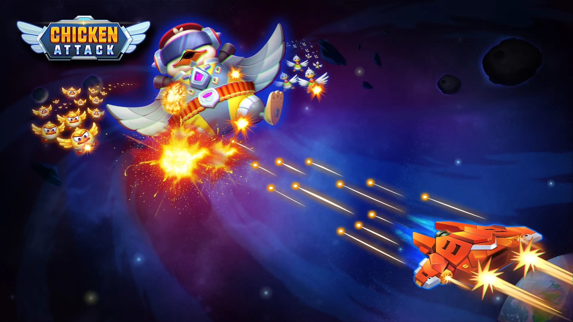 Chicken Attack: Galaxy Shooter | Indus Appstore | Screenshot