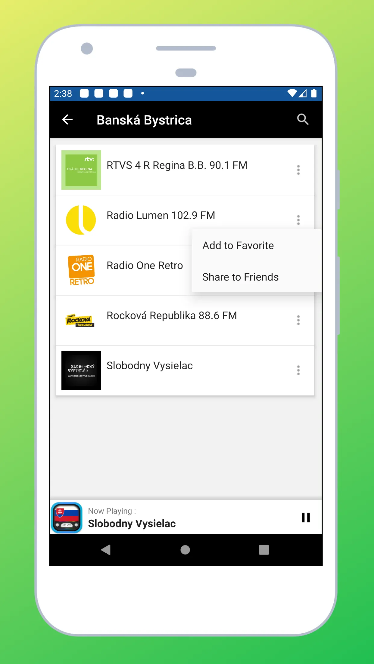 Radio Slovakia + FM Radio SK | Indus Appstore | Screenshot