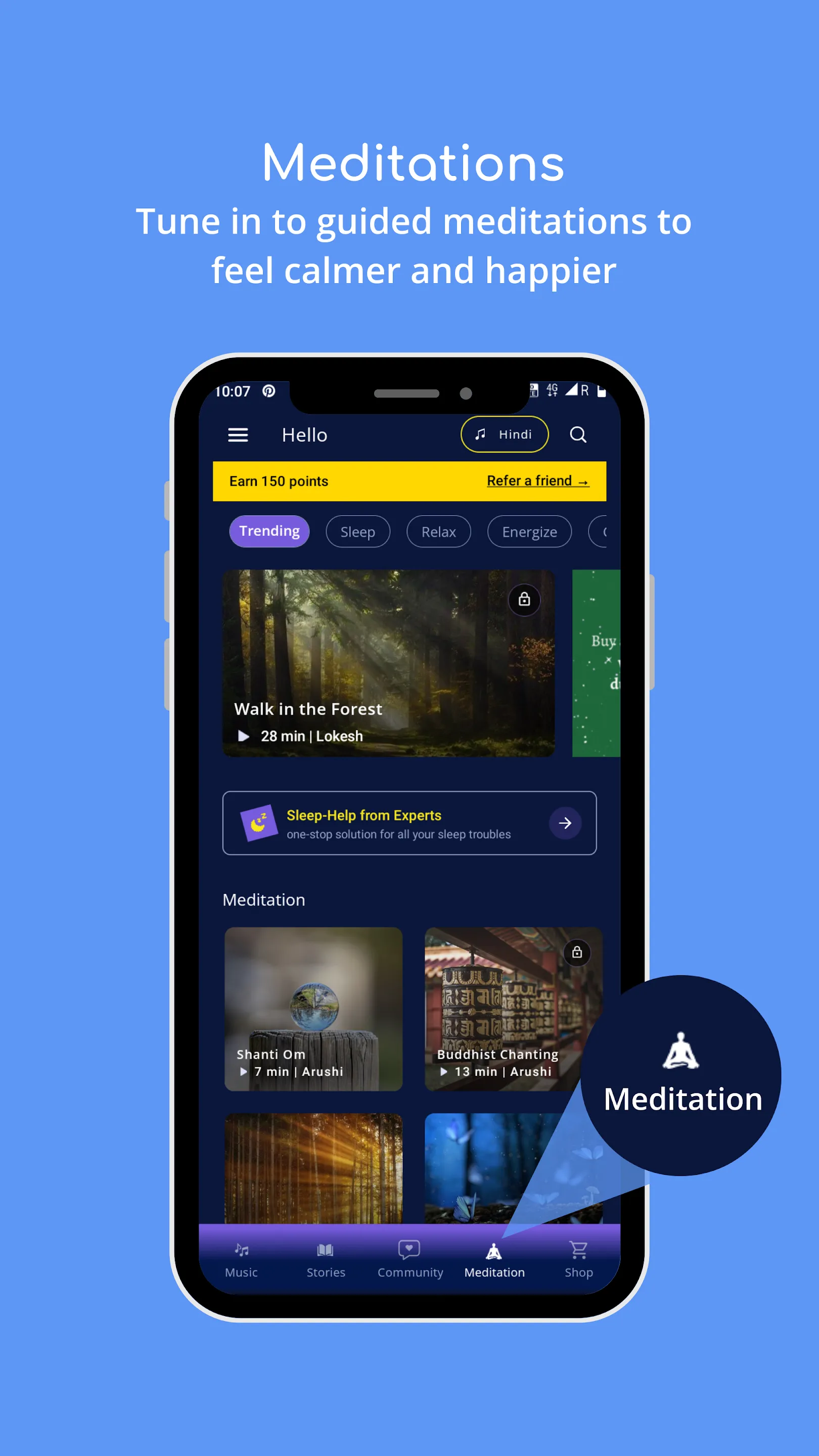 Neend: Relax, Sleep, Meditate | Indus Appstore | Screenshot
