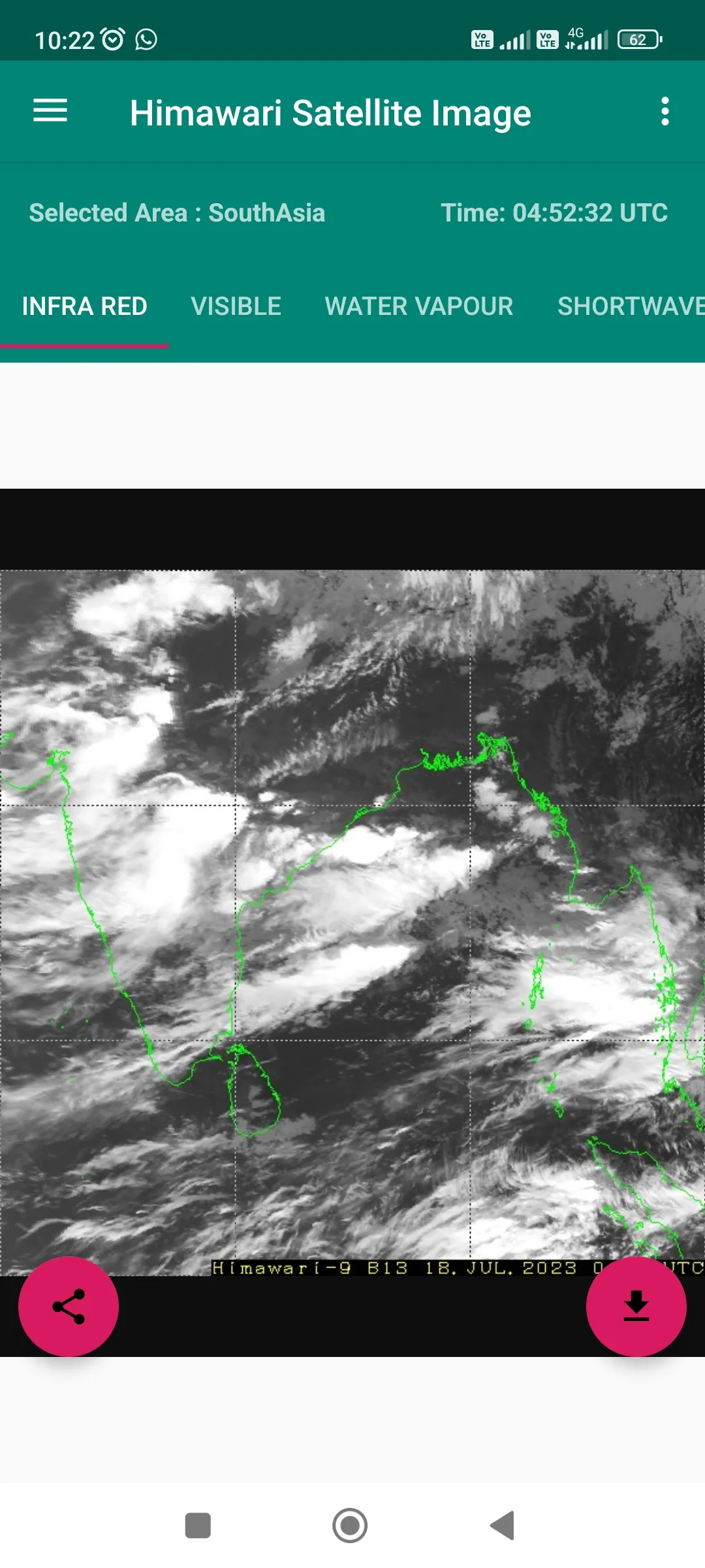 Live Himawari Satellite Image | Indus Appstore | Screenshot