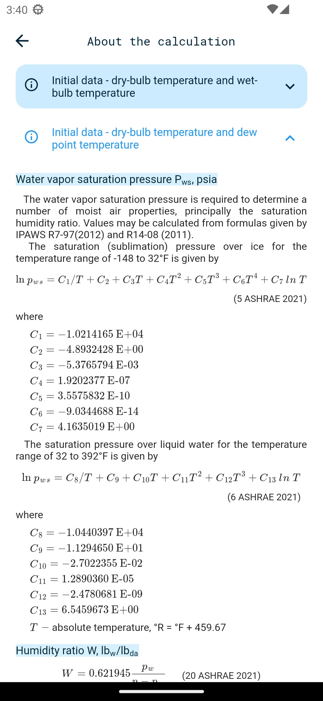 HVAC engineering calculator | Indus Appstore | Screenshot