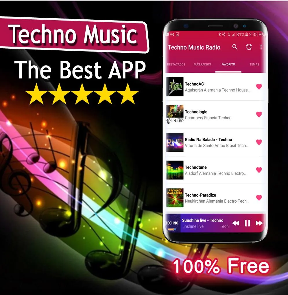 Techno Music Radio | Indus Appstore | Screenshot