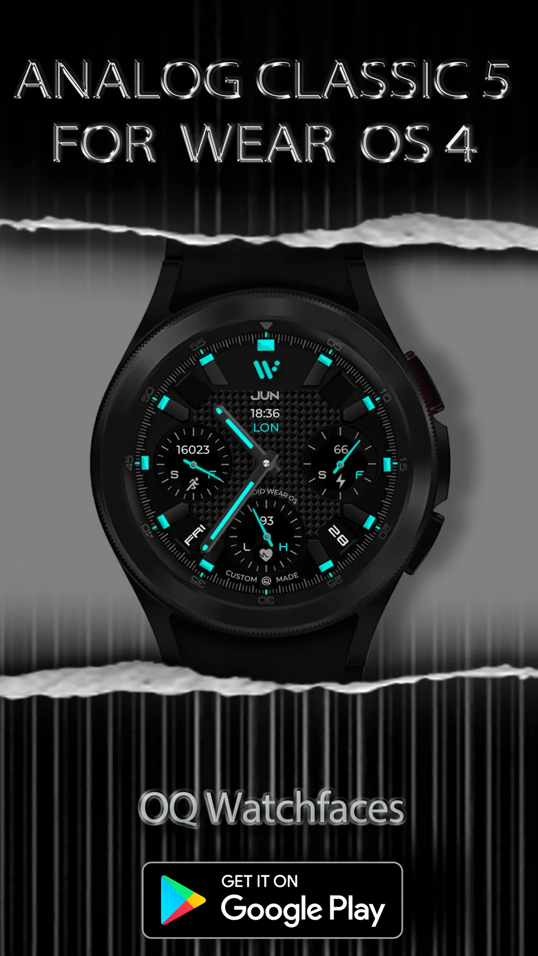 Analog Classic 5 Wear OS4 | Indus Appstore | Screenshot