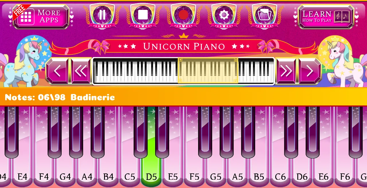 Unicorn Piano | Indus Appstore | Screenshot