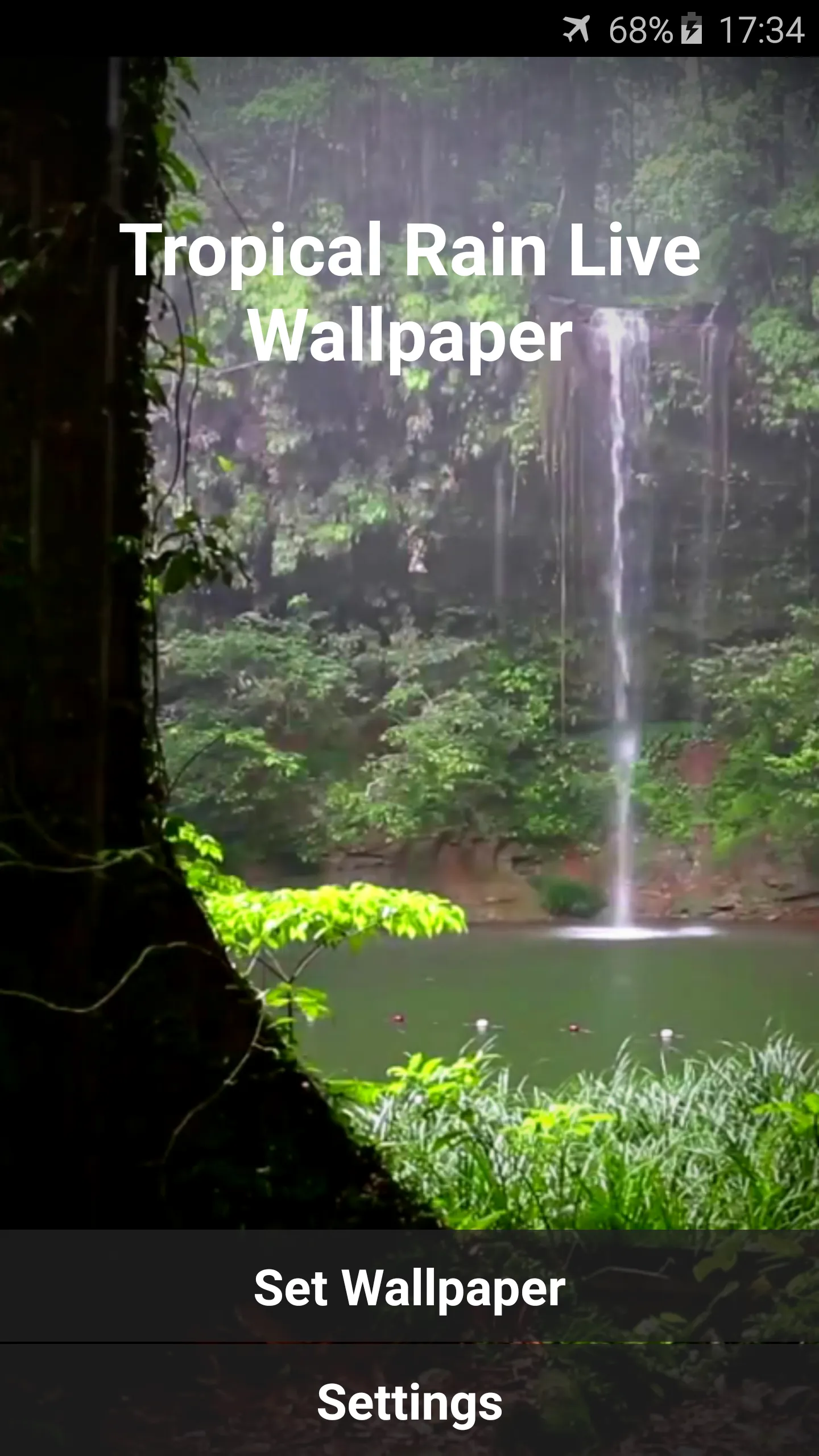 Tropical Rain Video Wallpaper | Indus Appstore | Screenshot