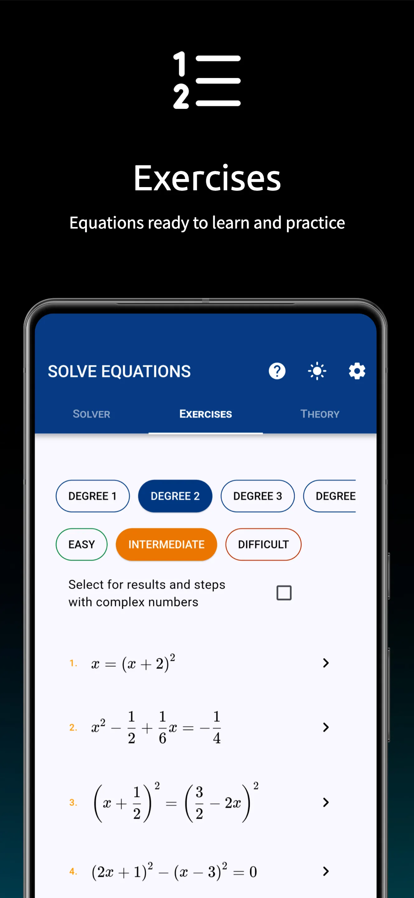 Solve equations | Indus Appstore | Screenshot