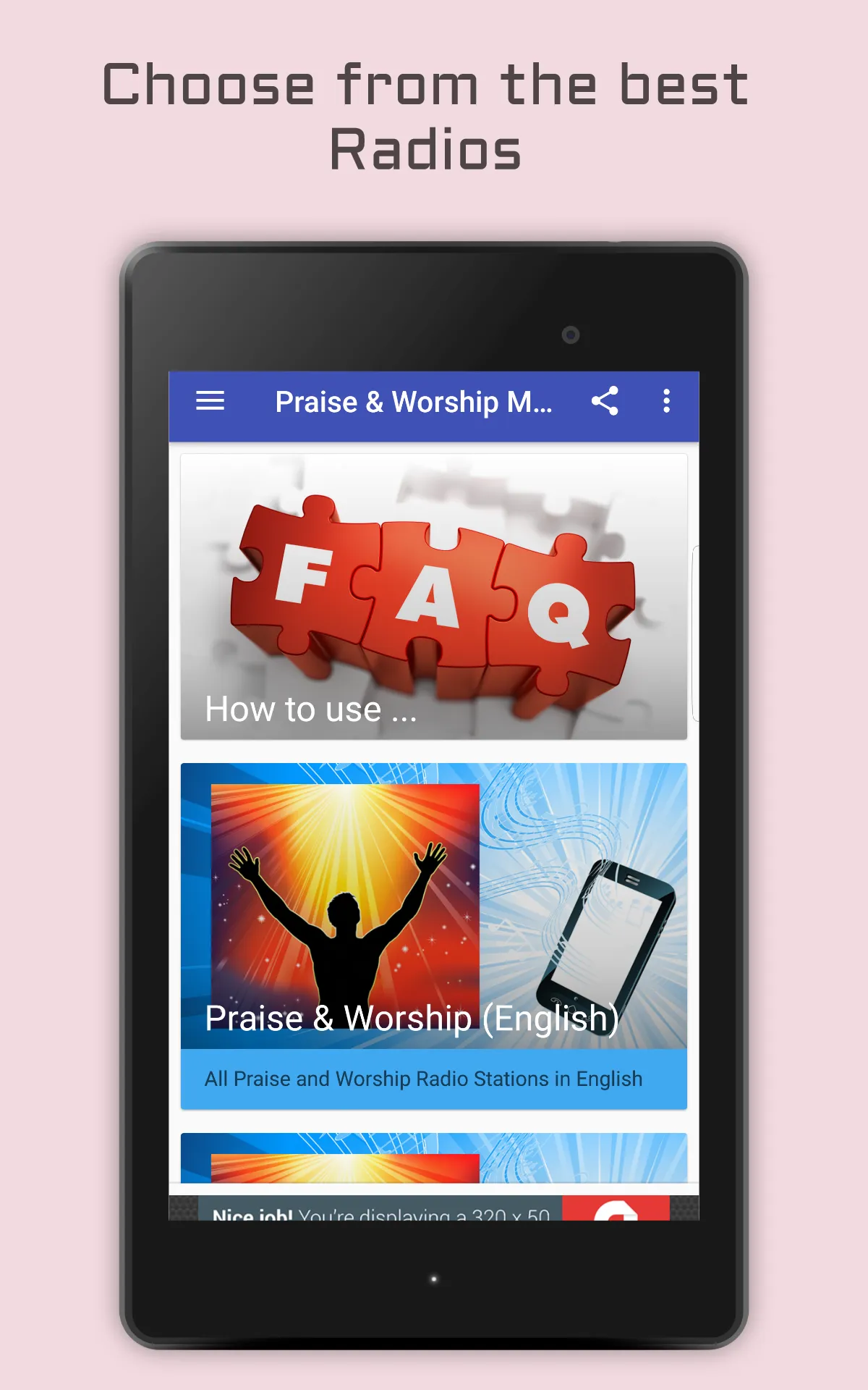 Praise & Worship Music Radio | Indus Appstore | Screenshot