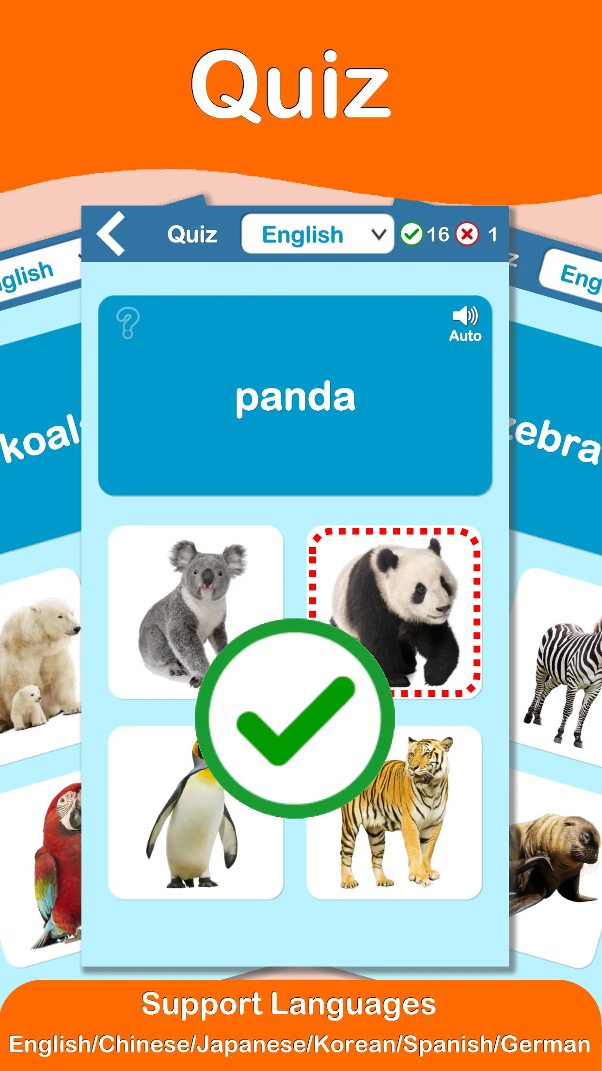 Animals Cards : Learn English | Indus Appstore | Screenshot