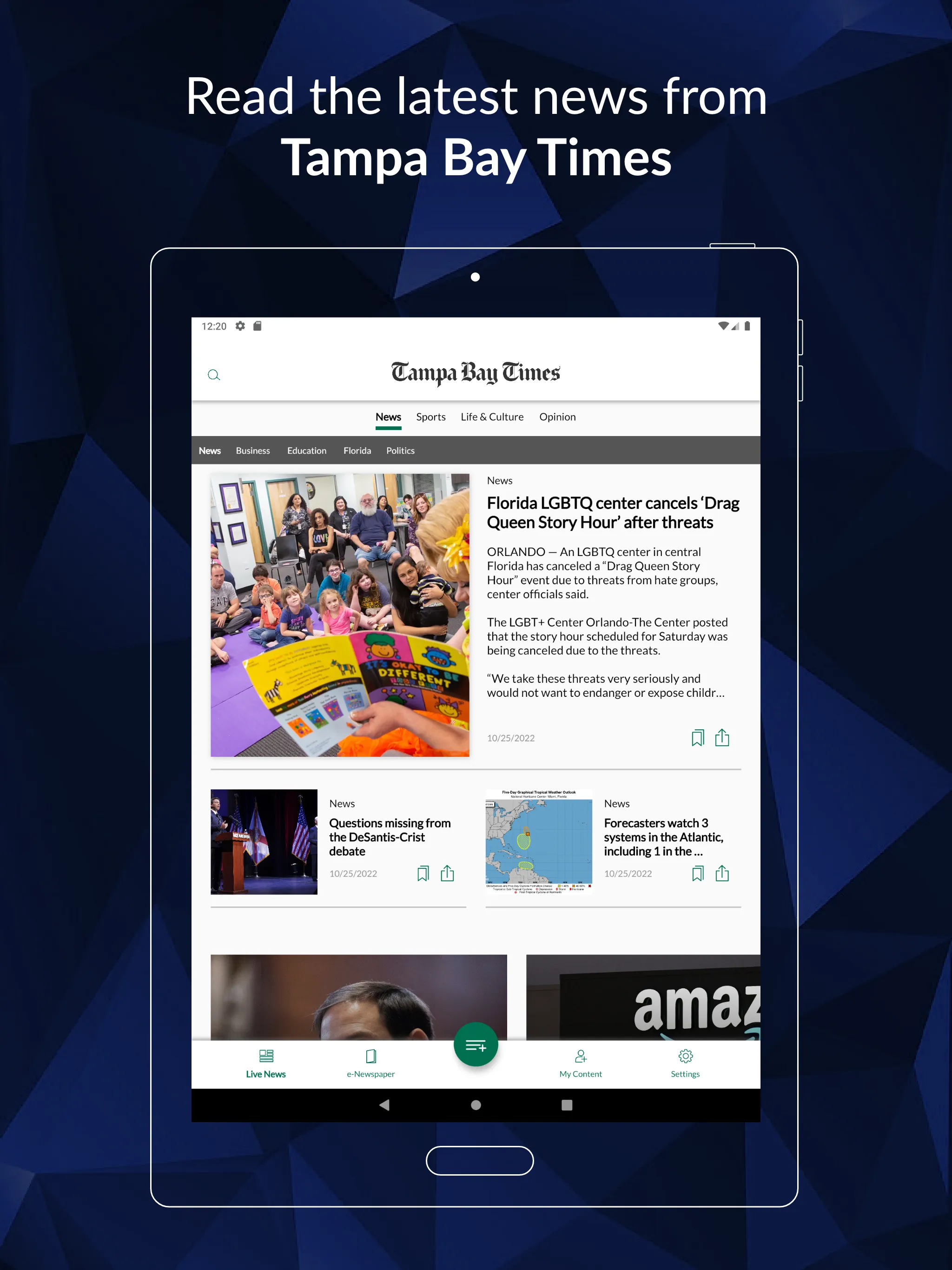 Tampa Bay Times e-Newspaper | Indus Appstore | Screenshot