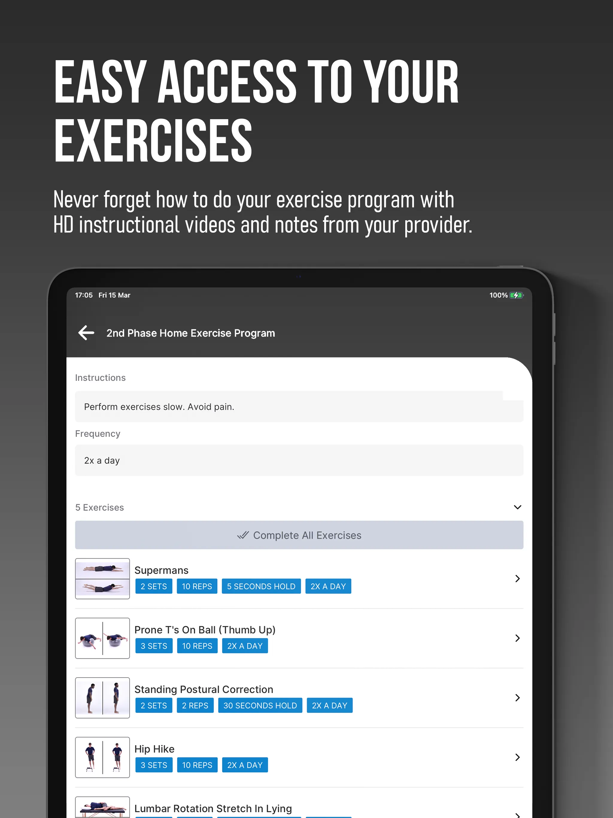 Premier Physical Therapy | Indus Appstore | Screenshot