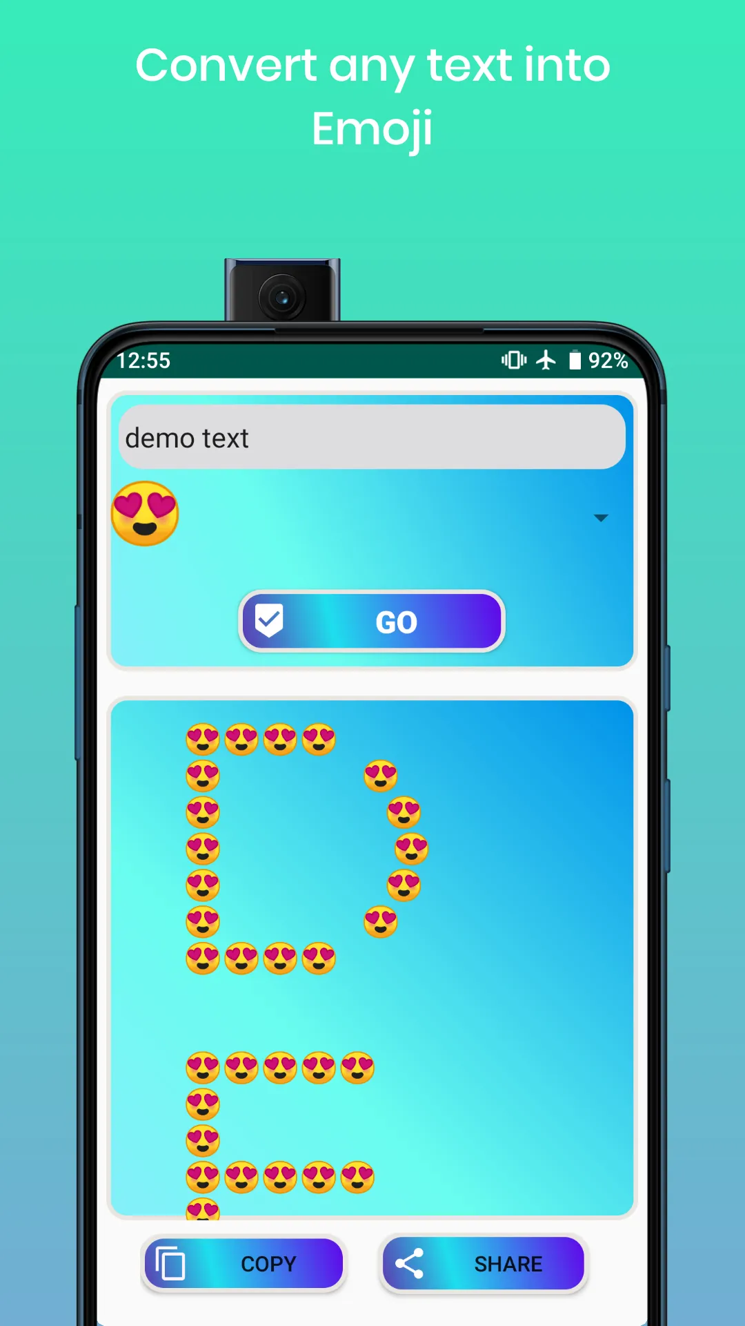 Text to emoji 🤩  emoji letter | Indus Appstore | Screenshot