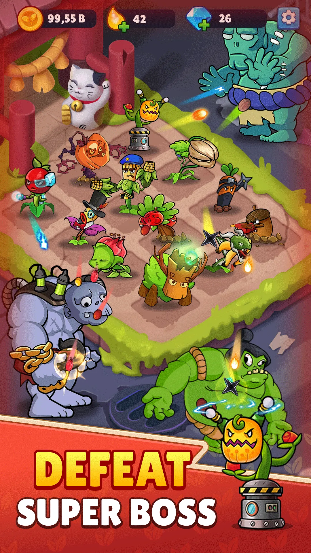Flower vs zombie: City Defense | Indus Appstore | Screenshot